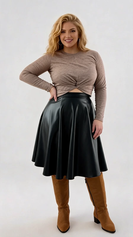 Βρες γυναικεία κροπ τοπ plus size και συνδύασέ τα με ψηλόμεση φούστα ή και παντελόνα, στις καλύτερες τιμές της αγοράς από το Candiashop Boutique