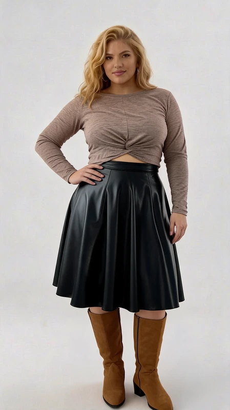 Plus size κροπ τοπ μακρυμάνικο εκρού - CTWPL106 | Candiashop Boutique, Plus size γυναικείο κροπ τοπ μακρυμάνικο εκρού. Μπορεί να φορεθεί με ψηλόμεση φούστα, ψηλόμεση παντελόνα ακόμα και με φούστα μίντι ή pencil.