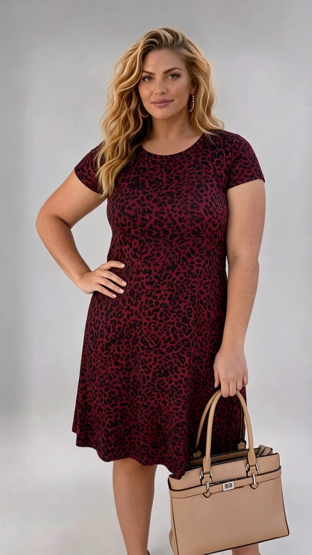 Καλοκαιρινό midi φόρεμα plus size, πρωϊνό αέρινο και δροσερό από βισκόζη και μαγιόπανο. Αν θες να είσαι άνετη με ένα δροσερό φόρεμα την άνοιξη ή το καλοκαίρι, φόρεσε το και κλέψε τις εντυπώσεις!