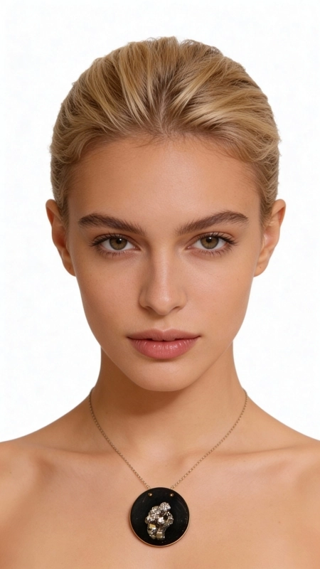 Ανακαλύψτε τη μαγεία του χειροποίητου κολιέ με πυρίτη, ένα εντυπωσιακό statement κόσμημα που συνδυάζει τη φυσική ομορφιά του σιδηροπυρίτη με την κομψότητα της μαύρης πατίνας. Αυτό το μοναδικό γυναικείο κολιέ, σχεδιασμένο από την Ελληνίδα Σχεδιάστρια Κοσμημάτων Αικατερίνη Χαλκιαδάκη, αποτελεί την τέλεια επιλογή για γυναίκες που αγαπούν τα ιδιαίτερα και μοντέρνα κοσμήματα.\u000AΟ σιδηροπυρίτης δημιουργεί εκθαμβωτικές αντανακλάσεις φωτός που προσδίδουν λάμψη και χαρακτήρα στο κολιέ. Η στρογγυλή μαύρη βάση από ορείχαλκο με την ειδική πατίνα δημιουργεί έναν εντυπωσιακό χρωματικό αντίθεση, ενώ η λεπτή χρυσαφί αλυσίδα προσθέτει κομψότητα και φινέτσα.\u000AΑυτό το large μέγεθος κολιέ είναι ιδανικό για βραδινές εξόδους, επαγγελματικά ραντεβού ή όποτε θέλετε να ξεχωρίσετε με στυλ. Συνδυάζεται τέλεια με μαύρα, χρυσαφί ή earth tones ρούχα και μπορεί να φορεθεί μόνο του ως statement piece ή σε layering look.\u000AΥλικό: Ορείχαλκος \u000AΠέτρα: Σιδηροπυρίτης