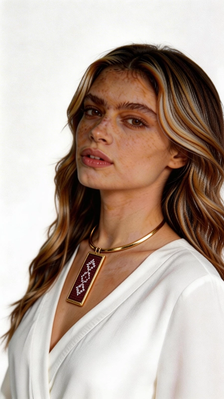 Κολιέ κεντητό μπορντό με γεωμετρικά σχέδια από χρυσοκλωστή δεμένο με ορείχαλκο - KOL-4712, Ανακαλύψτε τη μαγεία της παραδοσιακής ελληνικής τέχνης με αυτό το μοναδικό κεντητό κολιέ σε μπορντό απόχρωση. Σχεδιασμένο από την Ελληνίδα Σχεδιάστρια Κοσμημάτων Αικατερίνη Χαλκιαδάκη, αυτό το εντυπωσιακό statement κολιέ συνδυάζει την κομψότητα του χρυσοκλωστού κεντήματος με τη μοντέρνα αισθητική. Το κολιέ διαθέτει γεωμετρικά σχέδια κεντημένα με χρυσοκλωστή σε βαθιά μπορντό βάση, δημιουργώντας έναν εκπληκτικό συνδυασμό χρωμάτων που προσελκύει τα βλέμματα. Η λεπτομερής χειροτεχνία και το κεντητό μοτίβο τονίζουν την παραδοσιακή ελληνική κουλτούρα με σύγχρονη πινελιά. Ιδανικό για γυναίκες που αγαπούν τα χειροποίητα κοσμήματα με ιστορία, αυτό το κολιέ συμπληρώνει τέλεια τόσο καθημερινά όσο και επίσημα σύνολα. Το ορείχαλκινο choker στυλ δέσιμο προσφέρει άνετη εφαρμογή και κομψή εμφάνιση. Το κεντητό κολιέ φροντίζεται εύκολα με απαλό καθάρισμα και φύλαξη σε στεγνό μέρος. Ένα μοναδικό κομμάτι που εκφράζει την προσωπικότητά σας με ελληνική κομψότητα. Υλικό: Ορείχαλκος, Ύφασμα