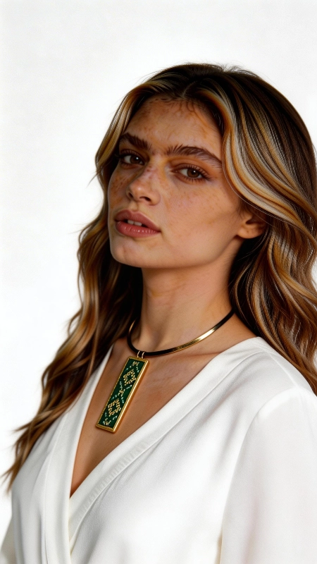 Κολιέ κεντητό πράσινο με γεωμετρικά σχέδια από χρυσοκλωστή δεμένο με ορείχαλκο - KOL-4707, Ανακαλύψτε την τέλεια ισορροπία μεταξύ παραδοσιακής τέχνης και σύγχρονου στυλ με αυτό το εντυπωσιακό κεντητό κολιέ σε πράσινες αποχρώσεις. Σχεδιασμένο από την Ελληνίδα Σχεδιάστρια Κοσμημάτων Αικατερίνη Χαλκιαδάκη, αυτό το χειροποίητο κόσμημα συνδυάζει γεωμετρικά σχέδια με χρυσοκλωστή για ένα μοναδικό αποτέλεσμα που ξεχωρίζει. Η ιδιαίτερη τεχνική κεντήματος σε εταμίν δημιουργεί έναν εκλεπτυσμένο συνδυασμό πράσινων τόνων που λαμπυρίζουν χάρη στη χρυσοκλωστή. Το κολιέ ολοκληρώνεται με ορείχαλκο που προσδίδει μια vintage πινελιά και εξασφαλίζει ανθεκτικότητα. Το statement design του το καθιστά ιδανικό για ιδιαίτερες περιστάσεις αλλά και για την καθημερινότητα όταν θέλετε να προσθέσετε χρώμα και στυλ στο look σας. Υλικό: Ορείχαλκος, Ύφασμα Συμπληρώστε το με άλλα κοσμήματα της ίδιας συλλογής για μια ολοκληρωμένη εμφάνιση. Φυλάξτε το σε στεγνό μέρος μακριά από άμεση ηλιακή ακτινοβολία για να διατηρηθούν τα χρώματα του.