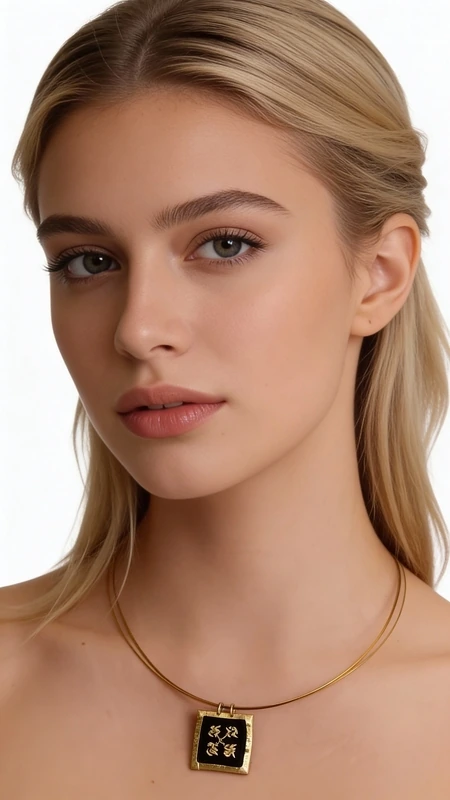 Ανακαλύψτε τη μαγεία του παραδοσιακού κεντήματος με αυτό το εντυπωσιακό κολιέ κεντητό μαύρο που συνδυάζει την ελληνική παράδοση με τη σύγχρονη αισθητική. Σχεδιασμένο από την Ελληνίδα Σχεδιάστρια Κοσμημάτων Αικατερίνη Χαλκιαδάκη, αυτό το μοναδικό κόσμημα αποτελεί την τέλεια επιλογή για γυναίκες που αναζητούν κάτι διαφορετικό και αυθεντικό.\u000AΤο κολιέ διακοσμείται με λεπτεπίλεπτα γεωμετρικά σχέδια κεντημένα με χρυσοκλωστή πάνω σε μαύρο ύφασμα, δημιουργώντας έναν εκπληκτικό οπτικό συνδυασμό. Η τετράγωνη φόρμα του κρεμαστού με τα χρυσά γεωμετρικά μοτίβα προσδίδει μια σύγχρονη πινελιά στην παραδοσιακή τέχνη του κεντήματος. Το κολιέ ολοκληρώνεται με κομψή αλυσίδα από ορείχαλκο που εξασφαλίζει άνεση και αντοχή.\u000AΑυτό το statement κολιέ είναι ιδανικό για να προσδώσει χαρακτήρα σε κάθε σας outfit, από casual εμφανίσεις έως πιο επίσημες περιστάσεις. Φροντίστε το με απαλό καθάρισμα και αποθηκεύστε το σε στεγνό μέρος για να διατηρήσει τη λάμψη του.\u000AΥλικό: Ορείχαλκος, Ύφασμα