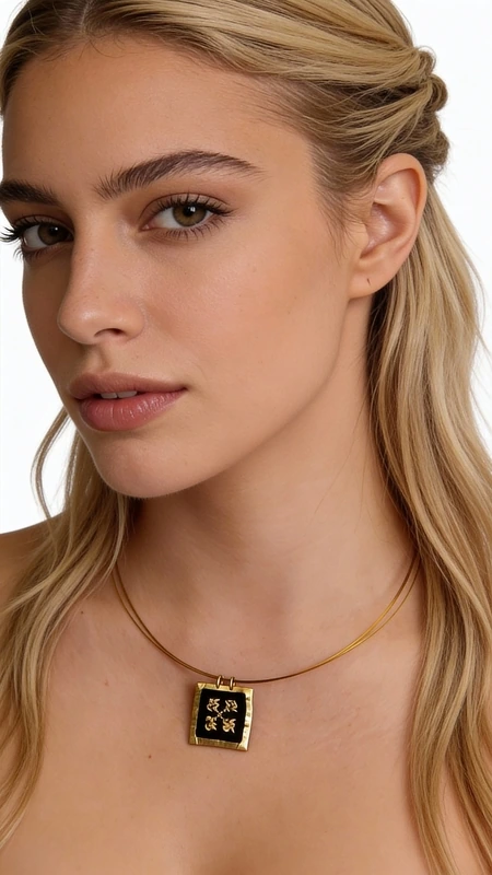 Κολιέ κεντητό μαύρο με γεωμετρικά σχέδια από χρυσοκλωστή δεμένο με ορείχαλκο - KOL-4696, Ανακαλύψτε τη μαγεία του παραδοσιακού κεντήματος με αυτό το εντυπωσιακό κολιέ κεντητό μαύρο που συνδυάζει την ελληνική παράδοση με τη σύγχρονη αισθητική. Σχεδιασμένο από την Ελληνίδα Σχεδιάστρια Κοσμημάτων Αικατερίνη Χαλκιαδάκη, αυτό το μοναδικό κόσμημα αποτελεί την τέλεια επιλογή για γυναίκες που αναζητούν κάτι διαφορετικό και αυθεντικό.
Το κολιέ διακοσμείται με λεπτεπίλεπτα γεωμετρικά σχέδια κεντημένα με χρυσοκλωστή πάνω σε μαύρο ύφασμα, δημιουργώντας έναν εκπληκτικό οπτικό συνδυασμό. Η τετράγωνη φόρμα του κρεμαστού με τα χρυσά γεωμετρικά μοτίβα προσδίδει μια σύγχρονη πινελιά στην παραδοσιακή τέχνη του κεντήματος. Το κολιέ ολοκληρώνεται με κομψή αλυσίδα από ορείχαλκο που εξασφαλίζει άνεση και αντοχή.
Αυτό το statement κολιέ είναι ιδανικό για να προσδώσει χαρακτήρα σε κάθε σας outfit, από casual εμφανίσεις έως πιο επίσημες περιστάσεις. Φροντίστε το με απαλό καθάρισμα και αποθηκεύστε το σε στεγνό μέρος για να διατηρήσει τη λάμψη του.
Υλικό: Ορείχαλκος, Ύφασμα