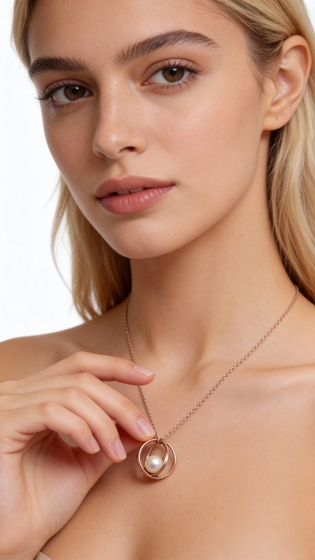 Ανακαλύψτε τη μαγεία του χειροποίητου κολιέ με πέρλα που συνδυάζει την κομψότητα με την μοντέρνα αισθητική. Αυτό το εντυπωσιακό κόσμημα, σχεδιασμένο από την Ελληνίδα Σχεδιάστρια Κοσμημάτων Αικατερίνη Χαλκιαδάκη, αποτελεί την τέλεια επιλογή για γυναίκες που αναζητούν μοναδικότητα στον καθημερινό ή επίσημο ντύσιμό τους.\u000AΤο κολιέ διαθέτει έναν γεωμετρικό κρίκο από ορείχαλκο σε χρυσό χρώμα που φιλοξενεί μια λευκή πέρλα, δημιουργώντας μια αρμονική αντίθεση υλικών. Η μακριά αλυσίδα επιτρέπει την ευελιξία στο styling, ενώ ο μινιμαλιστικός σχεδιασμός το καθιστά κατάλληλο για layering με άλλα κολιέ.\u000AΤο κολιέ συνδυάζεται τέλεια με casual και επίσημα outfits, προσφέροντας μια πινελιά διακριτικής πολυτέλειας. Ιδανικό για δώρο ή για να εμπλουτίσετε τη συλλογή κοσμημάτων σας με ένα αυθεντικό ελληνικό κόσμημα που αντικατοπτρίζει την παράδοση και την καινοτομία.\u000AΥλικό: Ορείχαλκος \u000AΠέτρα: Πέρλα