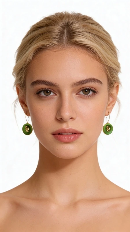 Κρεμαστά σκουλαρίκια μεγάλα με πυρίτη πράσινα -10969, Ανακαλύψτε τη μαγεία των κρεμαστών σκουλαρικιών με πυρίτη σε εντυπωσιακό πράσινο χρώμα που θα γίνουν το αγαπημένο σας αξεσουάρ. Αυτά τα μεγάλα χειροποίητα σκουλαρίκια, σχεδιασμένα από την Ελληνίδα Σχεδιάστρια Κοσμημάτων Αικατερίνη Χαλκιαδάκη, συνδυάζουν το φυσικό κάλλος του σιδηροπυρίτη με τη ζεστασιά του ορείχαλκου.
Κάθε σκουλαρίκι φέρει έναν στρογγυλό πράσινο πυρίτη που λαμπυρίζει με χρυσαφένιες πινελιές, δημιουργώντας έναν μοναδικό συνδυασμό χρωμάτων. Ο κιμωλώδης φινίρισμα προσδίδει vintage χαρακτήρα, ενώ η κομψή κρεμαστή σχεδίαση τα καθιστά ιδανικά για κάθε περίσταση - από καθημερινές εμφανίσεις έως ειδικές στιγμές.
Η ποιότητα του ορείχαλκου εξασφαλίζει αντοχή και διατήρηση του χρώματος, ενώ οι φυσικές ιδιότητες του πυρίτη θεωρείται ότι φέρουν θετική ενέργεια και αυτοπεποίθηση. Φυλάξτε σε στεγνό μέρος και καθαρίστε απαλά με μαλακό πανί. Αποφύγετε την επαφή με χημικά και αρώματα για τη διατήρηση της λάμψης.
Υλικό: Ορείχαλκος 
Πέτρα: Σιδηροπυρίτης