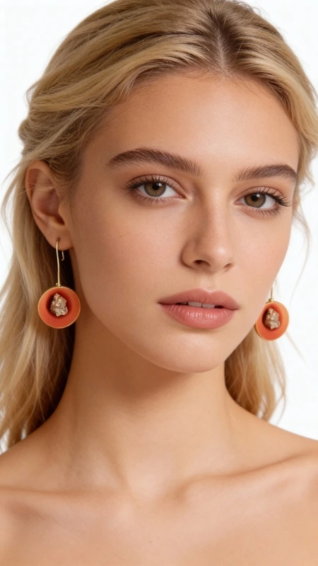 Κρεμαστά σκουλαρίκια μικρά με πυρίτη somon - 10992, Ανακαλύψτε τη μοναδική ομορφιά αυτών των κρεμαστών σκουλαρικιών με πυρίτη σε εντυπωσιακό χρώμα σομόν, σχεδιασμένα από την Ελληνίδα Σχεδιάστρια Κοσμημάτων Αικατερίνη Χαλκιαδάκη. Τα χειροποίητα σκουλαρίκια αυτά συνδυάζουν άψογα την πορτοκαλί απόχρωση με τη φυσική λάμψη του σιδηροπυρίτη, δημιουργώντας ένα κόσμημα που ξεχωρίζει.
Κάθε σκουλαρίκι διαθέτει στρογγυλό σχήμα με κεντρική τοποθέτηση πυρίτη, ενώ η ορείχαλκος βάση προσφέρει ανθεκτικότητα και χρώμα που δεν ξεθωριάζει. Το μικρό τους μέγεθος τα καθιστά ιδανικά για καθημερινή χρήση, ενώ η εντυπωσιακή εμφάνισή τους τα κάνει κατάλληλα και για ειδικές περιστάσεις. Η θερμή πορτοκαλί απόχρωση ταιριάζει τέλεια με φθινοπωρινά ντυσίματα αλλά και με καλοκαιρινές εμφανίσεις.
Υλικό: Ορείχαλκος, Σμάλτο 
Πέτρα: Σιδηροπυρίτης