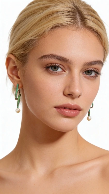 Ανακαλύψτε τη μαγεία των χειροποίητων σκουλαρικιών που συνδυάζουν την αρχαία τέχνη του χαλκού με τη φυσική ομορφιά των μαργαριταριών. Αυτά τα εντυπωσιακά καρφωτά σκουλαρίκια από τη συλλογή της Ελληνίδας Σχεδιάστριας Κοσμημάτων Αικατερίνης Χαλκιαδάκη παρουσιάζουν μια μοναδική γεωμετρική σχεδίαση που θυμίζει κλαδιά δέντρου με την εξαιρετική πράσινη πατίνα να δημιουργεί έναν vintage χαρακτήρα.\u000AΚάθε σκουλαρίκι διαθέτει έναν εκλεπτυσμένο συνδυασμό χρωμάτων όπου το πράσινο της πατίνας αναδεικνύει τη φυσική θερμότητα του χαλκού, ενώ η λευκή πέρλα προσθέτει κομψότητα και φωτεινότητα. Η ασυμμετρική γραμμική σχεδίαση δημιουργεί κίνηση και δυναμισμό, καθιστώντας τα ιδανικά για τη σύγχρονη γυναίκα που αναζητά μοναδικά κοσμήματα. Καθαρίστε απαλά με στεγνό πανί. Αποφύγετε την επαφή με αρώματα και κρέμες.\u000AΥλικό: Χαλκός \u000AΠέτρα: Μαργαριτάρι
