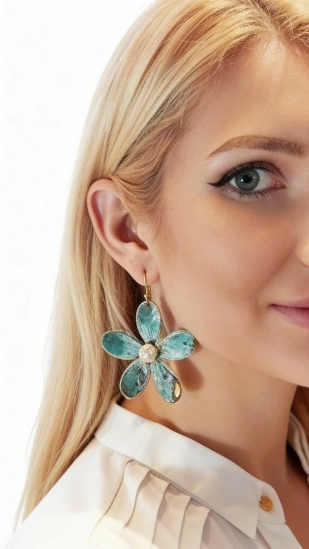 Μεγάλα εντυπωσιακά σκουλαρίκια κρεμαστά με πέρλες - 3005, Μεγάλα εντυπωσιακά κρεμαστά σκουλαρίκια με πέρλες που συνδυάζουν το boho στιλ με τη σύγχρονη αισθητική. Αυτά τα μοναδικά χειροποίητα γυναικεία σκουλαρίκια λουλούδια, σχεδιασμένα από την Ελληνίδα Σχεδιάστρια Κοσμημάτων Αικατερίνη Χαλκιαδάκη, ξεχωρίζουν για τη μοντέρνα patina επίστρωση που δημιουργεί εντυπωσιακούς πράσινους τόνους με χρυσαφένιες πινελιές.
Κάθε σκουλαρίκι διαμορφώνεται σε σχήμα μαργαρίτας με έξι οβάλ πέταλα από οξειδωμένο ορείχαλκο, ενώ στο κέντρο φιλοξενεί μία φυσική πέρλα που προσδίδει κομψότητα και φως. Η τεχνική του οξειδωμένου χαλκού δίνει μοναδικούς χρωματισμούς που κάνουν κάθε κόσμημα ξεχωριστό. Το μέγεθός τους καθιστά αυτά τα εντυπωσιακά σκουλαρίκια για γάμο ή ειδικές περιστάσεις την ιδανική επιλογή.
Ιδανικά για να συνδυαστούν με boho ντυσίματα ή να προσθέσουν χρώμα σε μονόχρωμα outfits.
Υλικό: Ορείχαλκος 
Πέτρα: Πέρλα