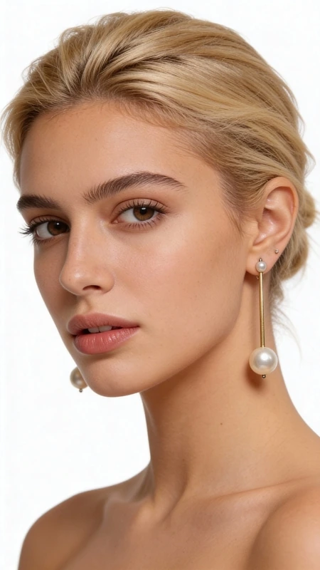 Ανακαλύψτε τη μαγεία των μεγάλων εντυπωσιακών σκουλαρικιών κρεμαστών με διπλή πέρλα, ένα κόσμημα που συνδυάζει την κλασική ομορφιά με τη σύγχρονη αισθητική. Αυτά τα μοναδικά χειροποίητα σκουλαρίκια, σχεδιασμένα από την Ελληνίδα Σχεδιάστρια Κοσμημάτων Αικατερίνη Χαλκιαδάκη, αποτελούν την τέλεια επιλογή για την γυναίκα που θέλει να ξεχωρίσει.\u000AΗ γραμμική σχεδίαση με τον χρυσό ορείχαλκο δημιουργεί μια κομψή κίνηση που συμπληρώνει τη φυσική λάμψη των πέρλων. Το ένα άκρο κοσμείται με μια μικρή πέρλα που προσφέρει λεπτότητα, ενώ στο αντίθετο άκρο μια μεγαλύτερη πέρλα προσθέτει βάρος και κομψότητα. Αυτός ο συνδυασμός δημιουργεί ένα ισορροπημένο σχέδιο που κινείται απαλά με κάθε κίνηση.\u000AΤα μακριά σκουλαρίκια αυτά είναι ιδανικά για ειδικές περιστάσεις, γάμους, επίσημα events αλλά και για να αναβαθμίσετε την καθημερινή σας εμφάνιση. Η ποιότητα του ορείχαλκου εξασφαλίζει αντοχή και διατήρηση του χρώματος.\u000AΥλικό: Ορείχαλκος \u000AΠέτρα: Πέρλα