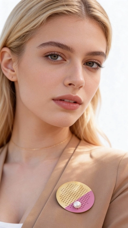 Μεγάλη εντυπωσιακή καρφίτσα με μαργαριτάρι και χρώμα - 12174, Αυτή η μεγάλη εντυπωσιακή καρφίτσα με μαργαριτάρι και χρώμα είναι το τέλειο statement αξεσουάρ για κάθε γυναίκα που θέλει να ξεχωρίσει. Σχεδιασμένη από την Ελληνίδα Σχεδιάστρια Κοσμημάτων Αικατερίνη Χαλκιαδάκη, συνδυάζει τη σύγχρονη αισθητική με την παραδοσιακή τεχνογνωσία.
Η χειροποίητη καρφίτσα διαθέτει ένα υπέροχο δίχρωμο σχέδιο σε χρυσό και ροζ τόνους, με περφορέ μοτίβο που δημιουργεί μοναδικά εφέ φωτός. Το φυσικό μαργαριτάρι στο κέντρο προσθέτει κομψότητα και λάμψη, ενώ ο ορείχαλκος εξασφαλίζει αντοχή και μακροζωία. Οι απαλοί καμπυλωτοί όγκοι της κατασκευής δημιουργούν μια τρισδιάστατη αίσθηση που τραβά τα βλέμματα.
Ιδανική για κοκτέιλ πάρτυ, επαγγελματικά events ή ειδικές περιστάσεις, αυτή η γυναικεία καρφίτσα μπορεί να στολίσει πέτο, φόρεμα, σακάκι ή ακόμα και τσάντα. Το μέγεθός της την καθιστά εντυπωσιακή χωρίς να είναι επιβλητική.
Υλικό: Ορείχαλκος, Σμάλτο 
Πέτρα: Μαργαριτάρι