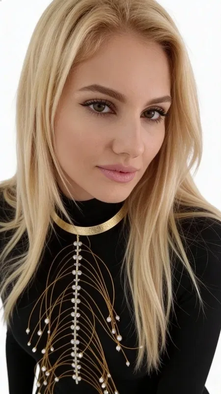 Μεγάλο εντυπωσιακό κολιέ με πέρλα statement - 2391, Ανακαλύψτε το μεγάλο εντυπωσιακό κολιέ με πέρλα statement που θα μεταμορφώσει κάθε σας εμφάνιση με τη χρυσή του λάμψη και το μοναδικό του σχέδιο. Σχεδιασμένο από την Ελληνίδα Σχεδιάστρια Κοσμημάτων Αικατερίνη Χαλκιαδάκη, αυτό το χειροποίητο κόσμημα συνδυάζει την κλασική κομψότητα των μαργαριταριών με σύγχρονη αισθητική.
Το statement κολιέ διαθέτει έναν καταπληκτικό συνδυασμό χρυσών αλυσίδων που δημιουργούν μια κομψή κάμψη γύρω από το λαιμό, ενώ οι λευκές πέρλες προσθέτουν μια νότα διαχρονικής κομψότητας. Το μοντέρνο σχέδιο με τις πολλαπλές χρυσές γραμμές που καταλήγουν σε μαργαριτάρια δημιουργεί ένα εντυπωσιακό οπτικό αποτέλεσμα που θα τραβήξει όλα τα βλέμματα.
Αυτό το εντυπωσιακό κολιέ είναι η ιδανική επιλογή για γυναίκες που θέλουν να ξεχωρίσουν και να εκφράσουν τη μοναδική τους προσωπικότητα. Φοριέται πάνω από μαύρα ή μονόχρωμα outfits για μέγιστη επίδραση. Για τη διατήρηση της λάμψης του, φυλάσσετε το μακριά από υγρασία και καλλυντικά.
Υλικό: Ορείχαλκος 
Πέτρα: Πέρλα