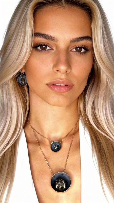 Ανακαλύψτε το μοναδικό χειροποίητο κολιέ με πυρίτη που συνδυάζει τη φυσική ομορφιά του σιδηροπυρίτη με τη σύγχρονη ελληνική αισθητική. Αυτό το εντυπωσιακό μακρύ κολιέ, σχεδιασμένο από την Αικατερίνη Χαλκιαδάκη, αποτελεί την ιδανική επιλογή για γυναίκες που αναζητούν statement κοσμήματα με φυσικές πέτρες.\u000AΤο κολιέ διακρίνεται για τον μοναδικό συνδυασμό υλικών και χρωμάτων. Η κεντρική κρεμαστή ενότητα παρουσιάζει έναν γκρι δίσκο από ρητίνη με χρώμα κιμωλίας, που φιλοξενεί έναν λαμπερό σιδηροπυρίτη με μεταλλικές ανταύγειες. Η ορειχάλκινη βάση και αλυσίδα προσφέρουν ανθεκτικότητα και χρυσαφένια απόχρωση που συμπληρώνει αρμονικά τους γήινους τόνους της πέτρας.\u000AΥλικό: Ορείχαλκος, Σμάλτο \u000AΠέτρα: Σιδηροπυρίτης