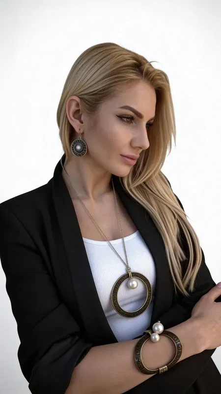 Statement μεγάλο χειρόγραφο βραχιόλι με πέρλες - 1314, Ξεχωρίστε με αυτό το εντυπωσιακό statement βραχιόλι που συνδυάζει τη μαγεία των μαργαριταριών με το μυστήριο του μαύρου χρώματος. Σχεδιασμένο από την Ελληνίδα Σχεδιάστρια Κοσμημάτων Αικατερίνη Χαλκιαδάκη, αυτό το χειρόγραφο κόσμημα αποτελεί την τέλεια επιλογή για γυναίκες που αγαπούν να κάνουν δυναμική εμφάνιση.
Το μεγάλο βραχιόλι διαθέτει έναν μοναδικό συνδυασμό μαύρης βάσης με λευκές πέρλες που δημιουργούν εκπληκτική αντίθεση. Η χειροποίητη κατασκευή του εξασφαλίζει μοναδικότητα σε κάθε κομμάτι, ενώ το statement design του προσδίδει άμεσα κομψότητα σε κάθε εμφάνιση. Η εργονομική του φόρμα εφαρμόζει άνετα στον καρπό, κάνοντάς το ιδανικό για καθημερινή ή βραδινή χρήση.
Συνδυάστε το με απλά outfits για να αναδείξετε τη μοναδικότητά του ή φορέστε το σε ειδικές περιστάσεις για extra glamour. Φροντίστε το με μαλακό πανί και αποφύγετε την επαφή με χημικά για να διατηρήσετε την ομορφιά των μαργαριταριών.
Υλικό: Ορείχαλκος 
Πέτρα: Πέρλα