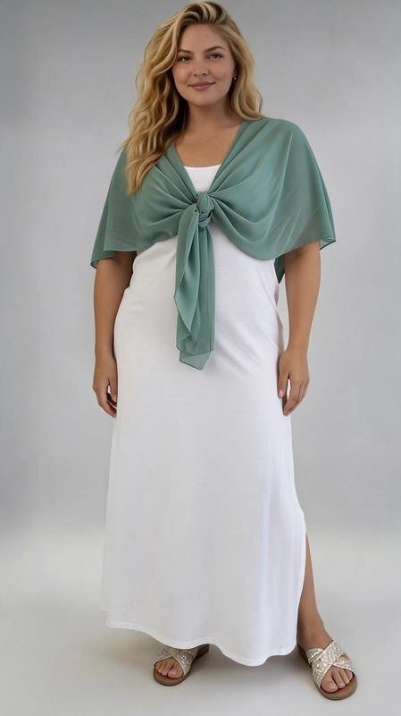 Μπολερό ραφ καλοκαιρινό plus size - BOL112 | Candiashop Boutique, Ανακαλύψτε το τέλειο καλοκαιρινό αξεσουάρ που θα μεταμορφώσει κάθε σας εμφάνιση! Αυτό το υπέροχο γυναικείο μπολερό plus size σε αναζωογονητική σαγέ-πράσινη απόχρωση είναι ό,τι χρειάζεστε για να ολοκληρώσετε το καλοκαιρινό σας look. Κατασκευασμένο από ελαφρύ, διαφανές ύφασμα, προσφέρει αέρινη αίσθηση και κομψότητα σε κάθε κίνηση. Το ιδιαίτερο χαρακτηριστικό του είναι ο μοναδικός τρόπος δεσίματος στο μπροστινό μέρος, που δημιουργεί έναν κόμπο και δίνει έναν παιχνιδιάρικο, boho-chic χαρακτήρα. Μπορεί να φορεθεί πάνω από φορέματα, μαγιό ή casual σύνολα, ιδανικό για παραλία, βόλτα στην πόλη, καλοκαιρινές εκδηλώσεις ή βραδινές έξοδους. Ένα must-have κομμάτι που συνδυάζει άνεση και στυλ!