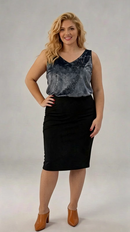 Το plus size lingerie top γκρι είναι ιδανικό μεσοφόρι για όλες τις εποχές του χρόνου. Από σκούμπα ελαστικό. Διάλεξε το αγαπημένο σου χρώμα και φώτισε το σκούρο κοστούμι σου!