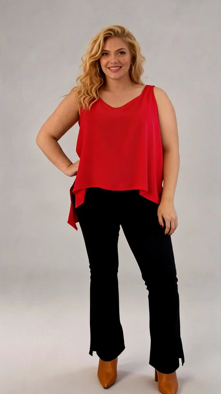 Plus Size Lingerie Top κόκκινο - LIN122 | Candiashop Boutique, Το plus size lingerie top κόκκινο είναι ιδανικό μεσοφόρι για όλες τις εποχές του χρόνου. Από βισκόζη γκοφρέ. Διάλεξε το αγαπημένο σου χρώμα και φώτισε το σκούρο κοστούμι σου!