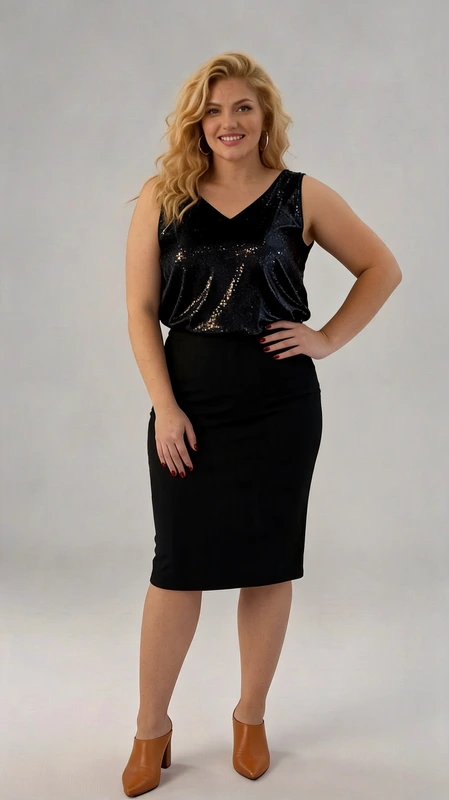 Το plus size lingerie top μαύρο είναι ιδανικό μεσοφόρι για όλες τις εποχές του χρόνου. Από βισκόζη ελαστική και δαντέλα. Διάλεξε το αγαπημένο σου χρώμα και φώτισε το σκούρο κοστούμι σου!