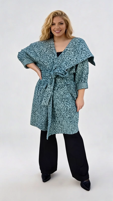 Plus size παλτό γυναικείο μπουκλέ μέχρι το γόνατο, μεσάτο, σε χρώμα γαλάζιο - PPS113 | Candiashop Boutique, Plus size παλτό γυναικείο μπουκλέ μέχρι το γόνατο, μεσάτο, γαλάζιο με εντυπωσιακο γιακά. Πάρα πολύ ζεστό και πολύ στυλάτο!