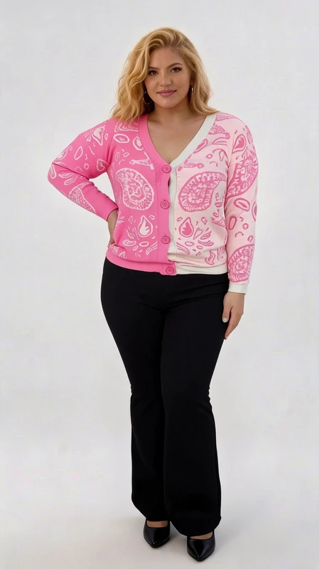 Plus size ζακέτα γυναικεία μάλλινη κοντή μεσάτη ροζ - ΖPS152 | Candiashop Boutique, Plus size ζακέτα γυναικεία μάλλινη κοντή μεσάτη ροζ. Ιδανικός συνδυασμός με τζιν.