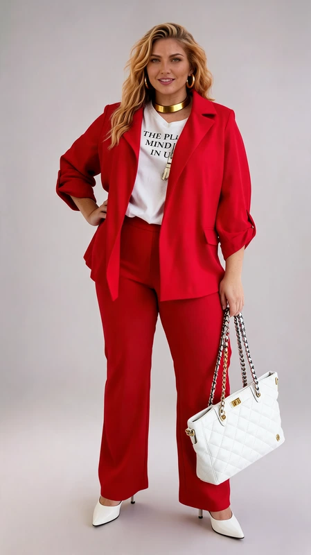 Κοστούμια γυναικεία plus size και σετ σακάκι παντελόνι σε όλα τα μεγέθη έως 5XL. Υψηλής ποιότητας υφάσματα και τέλεια εφαρμογή για κάθε περίσταση στις καλύτερες τιμές της αγοράς από το Candiashop Boutique