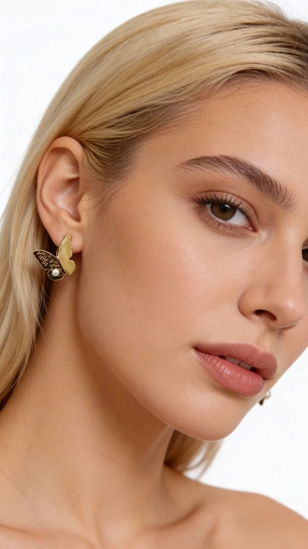 Σκουλαρίκια καρφωτά κοντά πεταλούδα με μαργαριτάρια - 4655, Ανακαλύψτε τη μαγεία των χειροποίητων σκουλαρικιών πεταλούδα με μαργαριτάρια, ένα εκπληκτικό κόσμημα που συνδυάζει τη φινέτσα με την ελληνική τεχνοτροπία. Αυτά τα καρφωτά σκουλαρίκια από την συλλογή της Αικατερίνης Χαλκιαδάκη αποτελούν την τέλεια επιλογή για γυναίκες που αναζητούν μοναδικότητα και στυλ.
Κατασκευασμένα από υψηλής ποιότητας ορείχαλκο με εκλεπτυσμένη μαύρη πατίνα, αυτά τα σκουλαρίκια διαθέτουν ένα ονειρεμένο σχέδιο πεταλούδας. Η χρυσαφί απόχρωση του ορείχαλκου αντιπαραβάλλεται όμορφα με τις φυσικές πέρλες που στολίζουν κάθε φτερό, δημιουργώντας έναν εντυπωσιακό συνδυασμό υλικών. Το συμπαγές μέγεθος τους τα καθιστά ιδανικά για καθημερινή χρήση, ενώ παραμένουν αρκετά εντυπωσιακά για ειδικές περιστάσεις.
Υλικό: Ορείχαλκος 
Πέτρα: Πέρλα