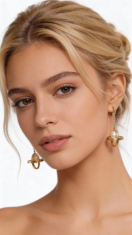 Ανακαλύψτε τη μοναδική ομορφιά αυτών των χειροποίητων κρεμαστών σκουλαρικιών με πέρλες, που συνδυάζουν την κομψότητα του χρυσού ορείχαλκου με την κλασική γοητεία των φυσικών πεταλούδων. Σχεδιασμένα από την Ελληνίδα Σχεδιάστρια Κοσμημάτων Αικατερίνη Χαλκιαδάκη, αυτά τα εντυπωσιακά σκουλαρίκια παρουσιάζουν έναν γεωμετρικό σταυρό που κρατά μία λευκή πέρλα, δημιουργώντας μια τέλεια ισορροπία μεταξύ μοντέρνας αισθητικής και παραδοσιακής κομψότητας.\u000AΗ μοντέρνα γραμμή του σχεδίου καθιστά αυτά τα κρεμαστά σκουλαρίκια ιδανικά για καθημερινή χρήση, ενώ παράλληλα προσφέρουν την κομψότητα που απαιτούν οι ειδικές περιστάσεις. Το χρυσό φινίρισμα του ορείχαλκου αντανακλά το φως όμορφα, ενώ οι λευκές πέρλες προσθέτουν μια νότα διαχρονικής κομψότητας.\u000AΥλικό: Ορείχαλκος \u000AΠέτρα: Πέρλα