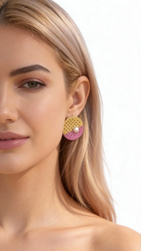 Ανακαλύψτε τη μαγεία των χρωμάτων με αυτά τα εντυπωσιακά σκουλαρίκια κρίκοι που συνδυάζουν το ζεστό χρυσό με το παιχνιδιάρικο ροζ, σχεδιασμένα από την Ελληνίδα Σχεδιάστρια Κοσμημάτων Αικατερίνη Χαλκιαδάκη. Κάθε κομμάτι διακοσμείται με λεπτές τρύπες που δημιουργούν ένα μοντέρνο geometric pattern, ενώ οι φυσικές πέρλες προσθέτουν μια νότα κομψότητας.\u000AΑυτά τα χειροποίητα σκουλαρίκια από ορείχαλκο αποτελούν την ιδανική επιλογή για γυναίκες που αγαπούν τα statement κοσμήματα με contemporary αισθητική. Ο συνδυασμός των ζωντανών χρωμάτων τα καθιστά τέλεια για καλοκαιρινά look, ενώ η κλασική φόρμα των κρίκων εξασφαλίζει διαχρονική απήχηση.\u000AΤο ασύμμετρο design με τους διχρωμικούς κρίκους δημιουργεί visual interest και προσθέτει μια πινελιά playful elegance στην εμφάνισή σας. Ιδανικά για καθημερινό styling αλλά και για ειδικές εξόδους που θέλετε να ξεχωρίσετε. Αποφύγετε την επαφή με νερό και αρώματα για να διατηρήσετε τη λάμψη τους.\u000AΥλικό: Ορείχαλκος, Σμάλτο \u000AΠέτρα: Μαργαριτάρι