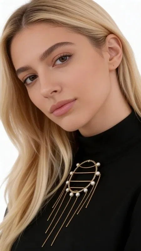 Statement σετ 3 καρφίτσες με πέρλες - 2359, Ανανεώστε την εμφάνισή σας με αυτό το εντυπωσιακό statement σετ 3 καρφιτσών με πέρλες, ένα μοναδικό κόσμημα που συνδυάζει μοντέρνο design με κλασική κομψότητα. Σχεδιασμένο από την Ελληνίδα Σχεδιάστρια Κοσμημάτων Αικατερίνη Χαλκιαδάκη, αυτό το χειροποίητο σετ περιλαμβάνει τρεις γεωμετρικές καρφίτσες με χρυσό φινίρισμα και λευκές πέρλες.
Κάθε καρφίτσα διαθέτει διαφορετικό σχεδιασμό - έναν κύκλο με περιμετρικές πέρλες, έναν κύκλο με οριζόντιες γραμμές και πέρλες, και μια μικρότερη καρφίτσα με κρεμαστά στοιχεία. Η χρυσή απόχρωση και οι κομψές πέρλες δημιουργούν ένα harmonious σύνολο που προσθέτει άμεσα glamour σε οποιαδήποτε εμφάνιση. Ιδανικές για να φορεθούν μαζί σε μια μπλούζα, σακάκι ή φόρεμα, ή ξεχωριστά για πιο subtle styling.
Αυτές οι χειροποίητες καρφίτσες αποτελούν τέλειο αξεσουάρ για γυναίκες που αγαπούν το μοναδικό styling και τα ποιοτικά κοσμήματα. Φυλάξτε τις σε στεγνό μέρος και καθαρίστε τες απαλά με μαλακό πανί για να διατηρήσετε τη λάμψη τους.
Υλικό: Ορείχαλκος 
Πέτρα: Πέρλα