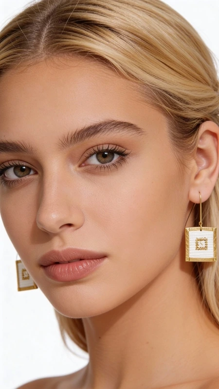 Ανακαλύψτε την τέλεια ισορροπία μεταξύ κλασικής κομψότητας και σύγχρονου στυλ με αυτά τα εντυπωσιακά κεντητά σκουλαρίκια statement. Σχεδιασμένα από την Ελληνίδα Σχεδιάστρια Κοσμημάτων Αικατερίνη Χαλκιαδάκη, αυτά τα μοναδικά κοσμήματα συνδυάζουν τη χρυσοκλωστή με γεωμετρικά σχέδια σε καθαρό λευκό χρώμα, δημιουργώντας ένα έργο τέχνης που μεταμορφώνει κάθε εμφάνιση.\u000AΗ τετράγωνη γεωμετρική φόρμα με το περίτεχνο κεντητό μοτίβο στο εσωτερικό προσφέρει μια φρέσκια προσέγγιση στα παραδοσιακά χειροποίητα κοσμήματα. Το λευκό χρώμα σε συνδυασμό με τις χρυσές λεπτομέρειες δημιουργεί μια αίσθηση πολυτέλειας που ταιριάζει τόσο σε καθημερινές όσο και σε επίσημες περιστάσεις.\u000AΑυτά τα κρεμαστά σκουλαρίκια είναι η ιδανική επιλογή για γυναίκες που αναζητούν πρωτότυπα κοσμήματα με ελληνική υπογραφή. Ο μοντέρνος σχεδιασμός τα καθιστά κατάλληλα για γάμους, βραδινές εξόδους ή για όσες θέλουν να προσθέσουν έναν εντυπωσιακό τόνο στην καθημερινότητά τους.\u000AΦυλάσσετε σε στεγνό μέρος, αποφεύγετε την επαφή με αρώματα και καλλυντικά.\u000AΥλικό: Ορείχαλκος, Ύφασμα