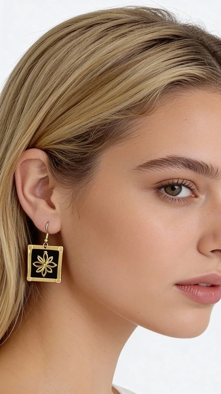 Κεντητά σκουλαρίκια statement με γεωμετρικά σχέδια από χρυσοκλωστή σε μαύρο - SKOUL-4691, Τα κεντητά statement σκουλαρίκια με χρυσοκλωστή σε μαύρο φόντο αποτελούν μια εντυπωσιακή επιλογή που συνδυάζει την παραδοσιακή ελληνική τέχνη του κεντήματος με μοντέρνο design. Σχεδιασμένα από την Ελληνίδα Σχεδιάστρια Κοσμημάτων Αικατερίνη Χαλκιαδάκη, αυτά τα χειροποίητα σκουλαρίκια διακρίνονται για την εξαιρετική ποιότητα και τη μοναδική αισθητική τους.
Τα γεωμετρικά σχέδια με χρυσή κλωστή δημιουργούν έναν εντυπωσιακό οπτικό αντίλογο πάνω στο μαύρο υπόστρωμα, προσφέροντας κομψότητα και στιλ. Η τετράγωνη φόρμα και το κρεμαστό design τα καθιστούν ιδανικά για ειδικές περιστάσεις όπως γάμος - βάπτιση, ή για να προσθέσετε έναν εντυπωσιακό τόνο στην καθημερινή σας εμφάνιση.
Αυτά τα μοντέρνα κεντητά σκουλαρίκια είναι κατάλληλα για γυναίκες που αγαπούν τα statement κοσμήματα και επιζητούν κάτι ιδιαίτερο και πρωτότυπο. Η τέχνη του χειροποίητου κεντήματος δίνει σε κάθε κομμάτι μοναδικότητα και αυθεντικότητα. Φροντίστε να τα φυλάσσετε σε στεγνό μέρος και να τα καθαρίζετε απαλά με μαλακό πανί για να διατηρήσετε την ομορφιά τους.
Υλικό: Ορείχαλκος, Ύφασμα