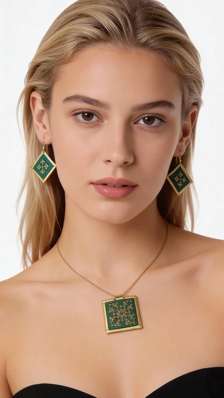 Κεντητά σκουλαρίκια statement με γεωμετρικά σχέδια από χρυσοκλωστή σε πράσινο - SKOUL-4697, Ανακαλύψτε τη μαγεία των κεντητών σκουλαρικιών statement με γεωμετρικά σχέδια που μετατρέπουν κάθε εμφάνιση σε εντυπωσιακή. Αυτά τα μοναδικά χειροποίητα σκουλαρίκια, σχεδιασμένα από την Ελληνίδα Σχεδιάστρια Κοσμημάτων Αικατερίνη Χαλκιαδάκη, διαθέτουν πλούσιο πράσινο χρώμα και χρυσή κλωστή που δημιουργούν ένα εκθαμβωτικό contrast.
Κάθε σκουλαρίκι είναι προσεκτικά κεντημένο με χρυσοκλωστή, δημιουργώντας γεωμετρικά μοτίβα που θυμίζουν την παραδοσιακή ελληνική τέχνη με σύγχρονη αισθητική. Ο συνδυασμός του έντονου πράσινου με τις χρυσές λεπτομέρειες προσφέρει μια κομψή εμφάνιση που ταιριάζει τόσο στην καθημερινότητα όσο και σε ειδικές περιστάσεις.
Αυτά τα statement σκουλαρίκια είναι ιδανικά για γυναίκες που θέλουν να ξεχωρίζουν με στιλ και αυτοπεποίθηση. Το μοναδικό folklore design τους τα καθιστά τέλειο επιλογή για γάμους, βραδινές εξόδους ή κάθε στιγμή που θέλετε να νιώσετε ξεχωριστή.
Φροντίστε τα απαλά με μαλακό πανί και αποθηκεύστε τα σε στεγνό μέρος για να διατηρήσουν τη λάμψη τους.
Υλικό: Ορείχαλκος, Ύφασμα