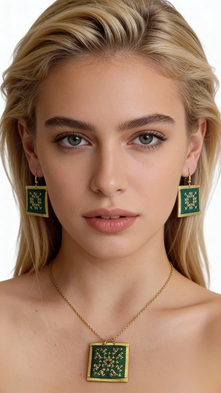 Κεντητά σκουλαρίκια statement με γεωμετρικά σχέδια από χρυσοκλωστή σε πράσινο - SKOUL-4699, Εντυπωσιακά statement σκουλαρίκια κεντητά με χρυσοκλωστή που συνδυάζουν τη μοναδική αισθητική του ελληνικού folklore με τη μοντέρνα κομψότητα. Αυτά τα χειροποίητα κοσμήματα σχεδιασμένα από την Ελληνίδα Σχεδιάστρια Κοσμημάτων Αικατερίνη Χαλκιαδάκη παρουσιάζουν ένα μαγευτικό τετράγωνο σχήμα σε έντονο πράσινο χρώμα με χρυσά κεντήματα που σχηματίζουν γεωμετρικά μοτίβα.
Τα κεντητά σκουλαρίκια διαθέτουν λεπτομερή χειροτεχνία με χρυσοκλωστή που δημιουργεί εκλεπτυσμένα σχέδια πάνω σε πράσινη βάση. Το κεντητό ύφασμα περιβάλλεται από χρυσό πλαίσιο που προσδίδει πολυτελή εμφάνιση, ενώ το μέγεθός τους τα καθιστά ιδανικά για statement εμφανίσεις. Είναι τέλεια για γαμήλιες εκδηλώσεις, ειδικές περιστάσεις ή όταν θέλετε να προσθέσετε μια εντυπωσιακή πινελιά στο καθημερινό σας στυλ.
Φροντίστε τα κεντητά σκουλαρίκια σας αποφεύγοντας την επαφή με νερό και αποθηκεύοντάς τα σε στεγνό μέρος για να διατηρήσουν την ομορφιά τους.
Υλικό: Ορείχαλκος, Ύφασμα