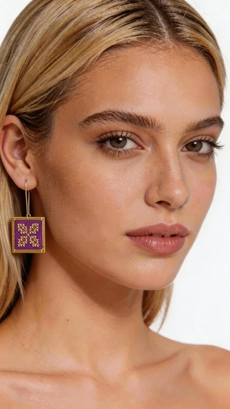 Κεντητά statement σκουλαρίκια που συνδυάζουν την παραδοσιακή τέχνη του κεντήματος με σύγχρονο γεωμετρικό design. Αυτά τα εντυπωσιακά σκουλαρίκια σε έντονο μπορντό χρώμα, σχεδιασμένα από την Ελληνίδα Σχεδιάστρια Κοσμημάτων Αικατερίνη Χαλκιαδάκη, προσφέρουν μια μοναδική αισθητική που ξεχωρίζει. Η χρυσοκλωστή δημιουργεί περίπλοκα γεωμετρικά μοτίβα που αναδεικνύουν το folklore design, ενώ το τετράγωνο σχήμα προσδίδει μοντέρνα κομψότητα. Κάθε κέντημα είναι χειροποίητο με ιδιαίτερη προσοχή στη λεπτομέρεια, δημιουργώντας ένα κόσμημα που συνδυάζει τέχνη και στυλ. Η μπορντό απόχρωση είναι ιδανική για να προσθέσει χρώμα και χαρακτήρα σε κάθε σας εμφάνιση. Τα σκουλαρίκια αυτά είναι ιδανικά για ειδικές περιστάσεις, από βραδινές εξόδους έως γαμήλιες εκδηλώσεις, αλλά και για να αναβαθμίσουν την καθημερινή σας εμφάνιση. Συνδυάζονται τέλεια με μονόχρωμα outfits και προσθέτουν έναν εντυπωσιακό ethnic χαρακτήρα. Υλικό: Ορείχαλκος, Ύφασμα Φροντίδα: Αποθηκεύστε σε στεγνό μέρος και αποφύγετε την επαφή με υγρασία για να διατηρήσετε τη λάμψη της χρυσοκλωστής.