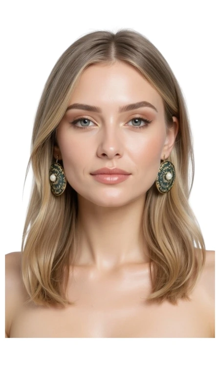 Χειρόγραφα σκουλαρίκια μακριά κρεμαστά με μαργαριτάρια - 4679, Τα χειρόγραφα σκουλαρίκια κρεμαστά με μαργαριτάρια αποτελούν μια εκλεπτυσμένη επιλογή για τη γυναίκα που αναζητά μοναδικότητα και στυλ. Σχεδιασμένα από την Ελληνίδα Σχεδιάστρια Κοσμημάτων Αικατερίνη Χαλκιαδάκη, αυτά τα εντυπωσιακά χειροποίητα κοσμήματα συνδυάζουν την κλασική ομορφιά των μαργαριταριών με τη σύγχρονη αισθητική.
Κατασκευασμένα από ποιοτικό ορείχαλκο με μαύρη πατίνα, τα σκουλαρίκια διαθέτουν κυκλικό σχήμα με χαραγμένα χειρόγραφα κείμενα που δημιουργούν έναν artistic χαρακτήρα. Το κεντρικό λευκό μαργαριτάρι σε κάθε κομμάτι προσθέτει λάμψη και κομψότητα, ενώ το χρυσαφί φινίρισμα συμπληρώνει αρμονικά τη συνολική εμφάνιση.
Αυτά τα μακριά κρεμαστά σκουλαρίκια είναι ιδανικά για εκδηλώσεις, γάμους ή καθημερινή εμφάνιση που θέλετε να ξεχωρίσει. Η χειροποίητη κατασκευή εγγυάται τη μοναδικότητα κάθε κομματιού.
Υλικό: Ορείχαλκος 
Πέτρα: Πέρλα